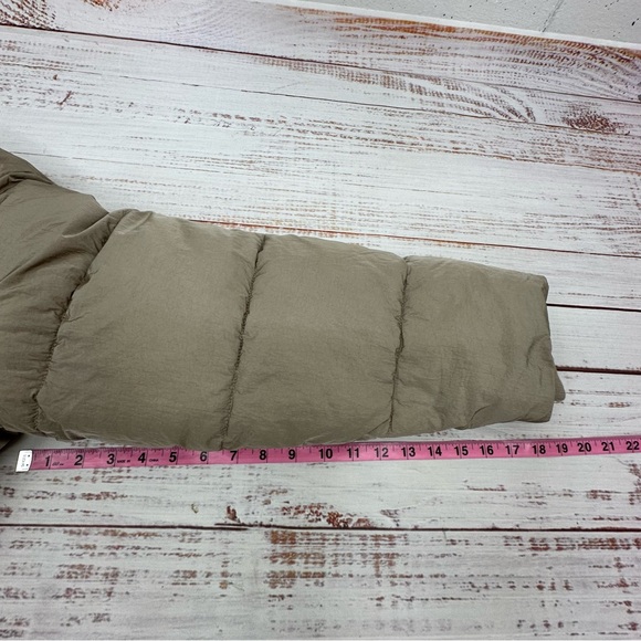 Abercrombie & Fitch AF Ultra Collection Large Beige Classic Puffer Jacket NEW - Picture 11 of 15